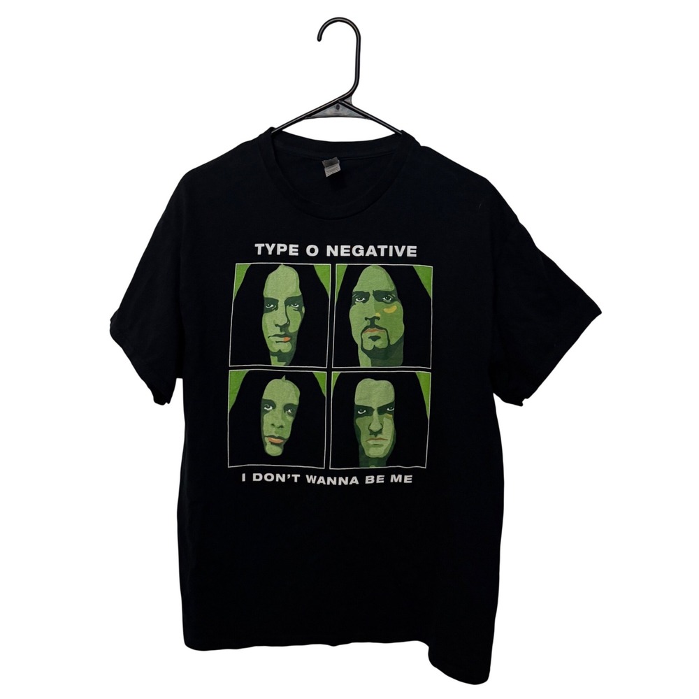 Type O Negative T-Shirt Mens Large Black I Don't Wanna Be Me Metal Stoner Tee